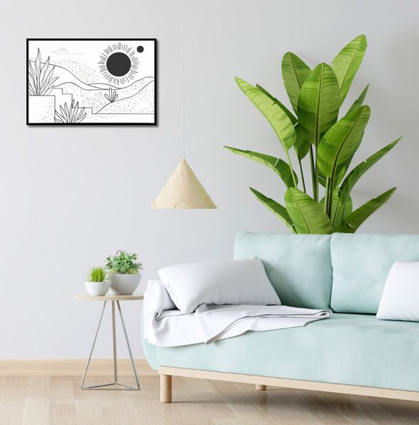 Plakat 60x40cm Linearny Pejzaż zdjęcie 4