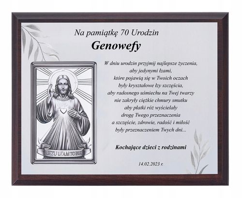 PREZENT NA URODZINY 18 30 40 45 50 60 65 70 80 90 OBRAZ W OZDOBNYM PUDEŁKU na Arena.pl