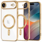 etui tech-protect magflex magsafe na iphone 17 air - przezroczysto-złote