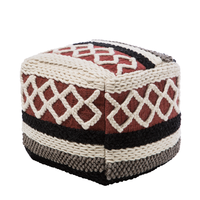 Puf 48 x 48 x 42 cm wielokolorowy SAGAR