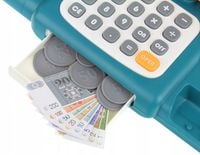 Kasa Edukacyjna Sklepowa Fiskalna Kalkulator Taśma Banknoty Skaner Dźwięk