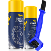 ZESTAW DO CZYSZCZENIA I SMAROWANIA ŁAŃCUCHA ROWEROWEGO MOTOCYKLOWEGO