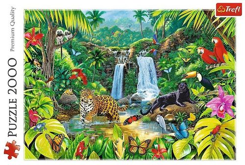 Puzzle 2000 elementów - Las tropikalny na Arena.pl