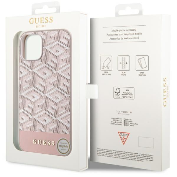 Etui Guess do iPhone 15 Plus, iPhone 14 Plus, Różowy, MagSafe zdjęcie 8