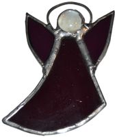 Anioł aniołek szkło witrażowe zawieszka dekoracja prezent