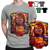 KOSZULKA T-SHIRT MĘSKI WZORY DO WYBORU - HORROR LALECZKA CHUCKY - M