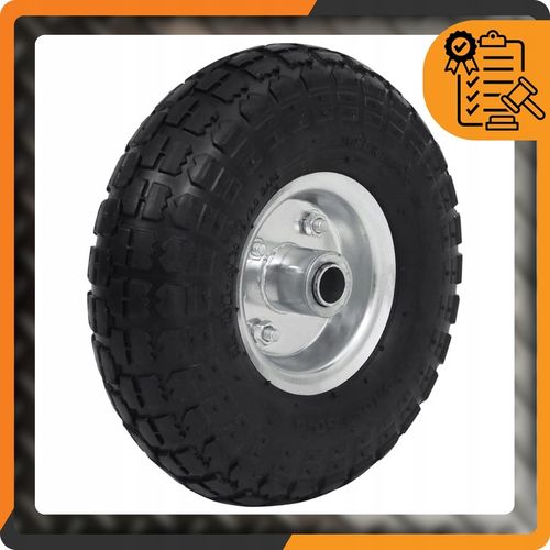 Koło do wózka taczek 4PR 4.10 3.50-4 260x80 łożysko fi 16mm pompowana na Arena.pl