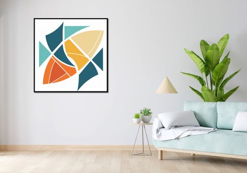Plakat 100x100cm Geometria Wiatru na Arena.pl
