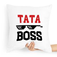 Poduszka Prezent Dla Taty Ojca Tata Boss Z Nadrukiem Ze Zdjęciem