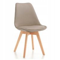 KRZESŁO SKANDYNAWSKIE Z PODUSZKĄ DUBLIN WELUROWE