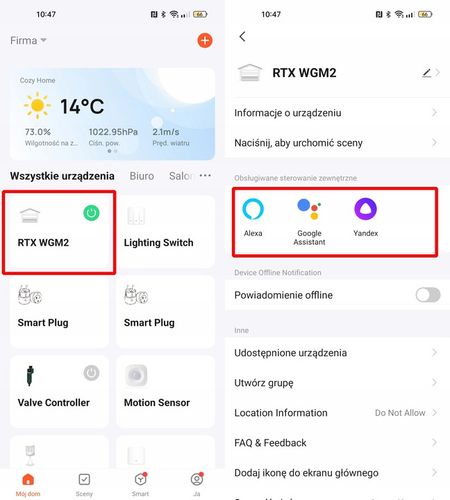 RTX Moduł STEROWNIK BRAMY GARAŻOWEJ WIFI TUYA SMART +CZUJNIK na Arena.pl