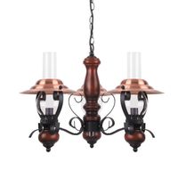 Wisząca lampa latarnia ENNA 7860 Rabalux retro zwis miedziana czarna