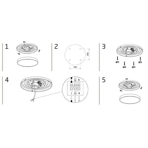 Sufitowa lampa okrągła AGNES 10979 Nowodvorski LED 32W 3000K IP44 biała na Arena.pl