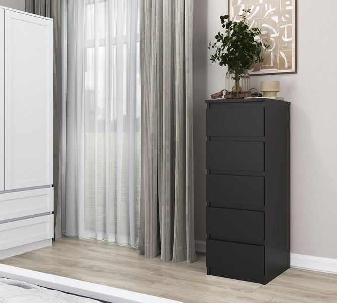 KOMODA MALWA W5 - CZERŃ zdjęcie 4