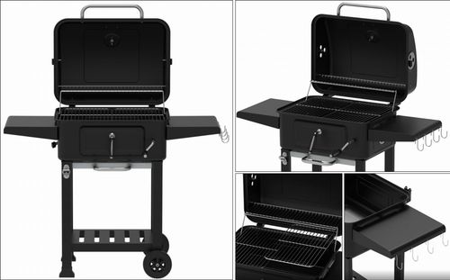Grill węglowy ogrodowy BBQ XXL na Arena.pl