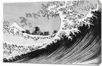Obraz 90x60cm One Hundred Views of Mount Fuji, Hokusai Vintage do Salonu