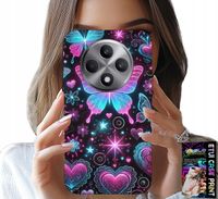ETUI DO OPPO RENO12 F / 12FS 5G - KOLOROWY MOTYLEK SERCE MODNE WZORY CASE