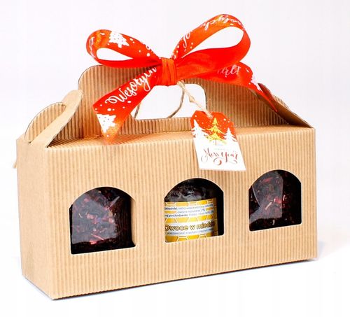 ZESTAW PREZENTOWY W WALIZECZCE 2xherbata owocowa, owoce w miodzie na Arena.pl