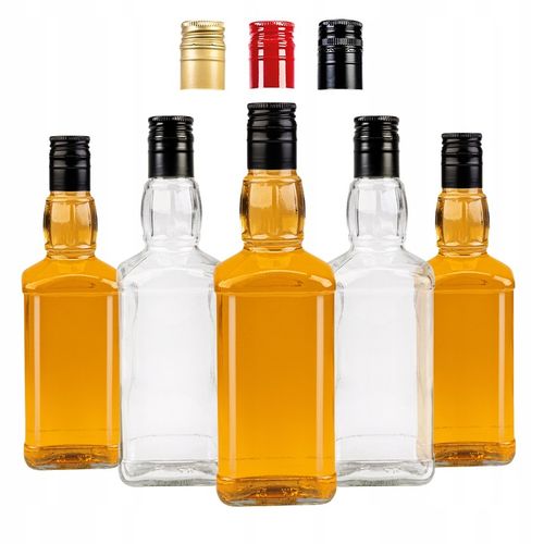 5x Butelki szklane 0,5L DANIELS na nalewki whisky BIMBER WÓDKĘ WINO 500 ML na Arena.pl