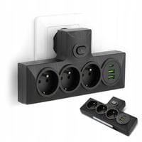 Przedłużacz Listwa Zasilająca Rozdzielacz Rozgałęźnik 230V 3x USB +