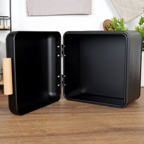 Chlebak metalowy czarny 22x20x14 cm na Arena.pl