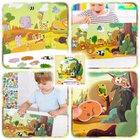 MAGNETYCZNA KSIĄŻECZKA Montessori Edukacyjna Układanka Puzzle ZOO Zwierzęta