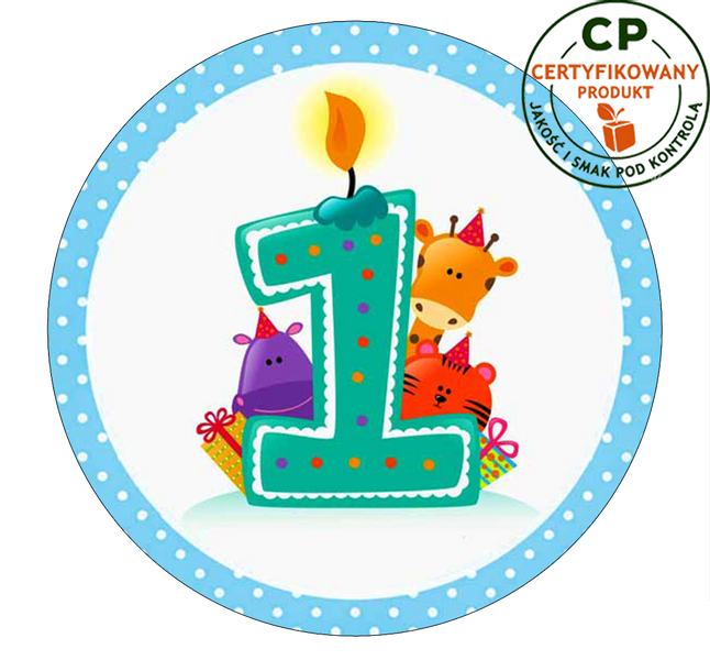 Opłatek na tort - na Roczek zdjęcie 1