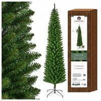 Choinka sztuczna SLIM 210 cm zielona Jodła ołówkowa wąska 60cm igły