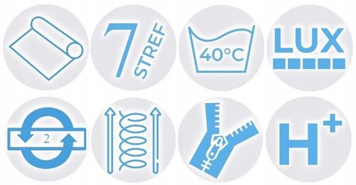 Materac 120x200 KOKOS x2 kieszeniowy H5 twardy pocket CARBON MAX na Arena.pl