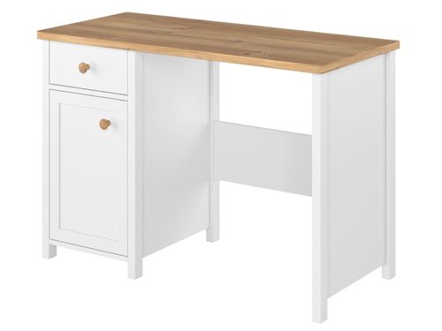 Biurko białe dąb toaletka szafka regał do sypialni biura na Arena.pl