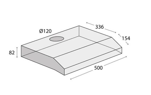 Okap podszafkowy 50cm Concept OPP1250wh Ultra SLIM na Arena.pl