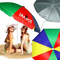 Parasol plażowy ogrodowy z powłoką UV wodoodporny multikolor