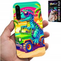 ETUI DO HUAWEI P30 - DINOZAUR W CIĘŻARÓWCE WZORY DLA DZIECI