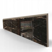 Cokół gresowy CZARNY złota żyła POŁYSK 60cm - wykończenie podłogi WYPRZEDAŻ