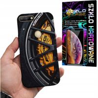 ETUI DO HUAWEI Y6 2018 - BMW FELGA AUTO FAN WZORY MERCEDES + SZKŁO