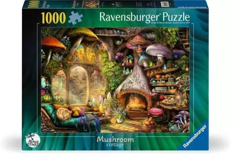 Puzzle 1000 elementów. Chatka grzybów zdjęcie 1