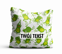 Poduszka DZIECIĘCA z Twoim napisem PD28 żabki