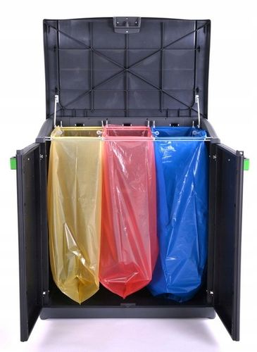 Kosz na Śmieci 3x120L Szafka do segregacji Moby Recycling System na Arena.pl