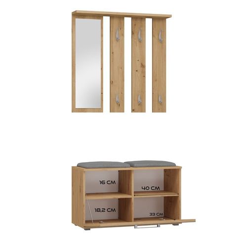 GARDEROBA OPAL II - DĄB ARTISAN na Arena.pl