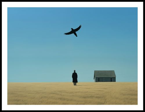 Plakat 80x60cm Samotny i Wolny na Arena.pl