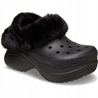 Crocs Ocieplane Klapki Damskie Platforma Bae Lined 211753 Clog 37-38
