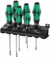zestaw wkrętaków kraftform lasertip + wieszak, 6 części - w05105650001