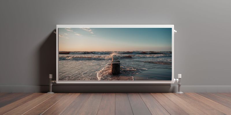 MATA Magnetyczna Na Kaloryfer Fale Morze Pejzaż 110cm x 60cm zdjęcie 3