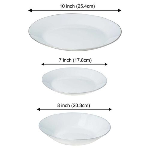 komplet obiadowy opal dla 6 osób 18 elem. kinghoff kh-1877 na Arena.pl