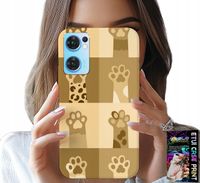 ETUI DO OPPO RENO7 5G - LOVE CAT, WZORY Z KOTAMI, ŁAPKI KOTÓW