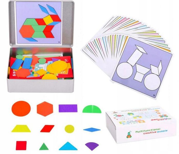 MAGNETYCZNE PUZZLE MONTESSORI UKŁADANKA GRA KLOCKI zdjęcie 1