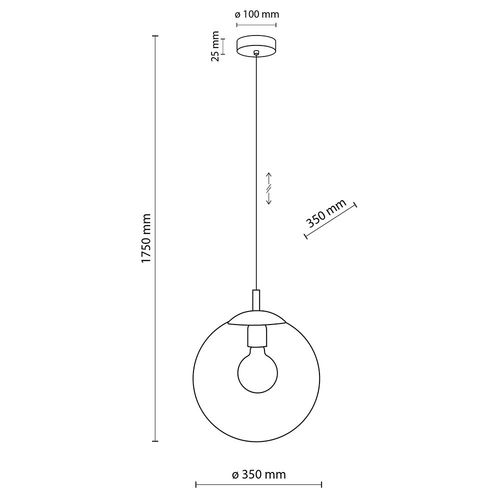 lampa wisząca esme transparent 3268 tk lighting na Arena.pl