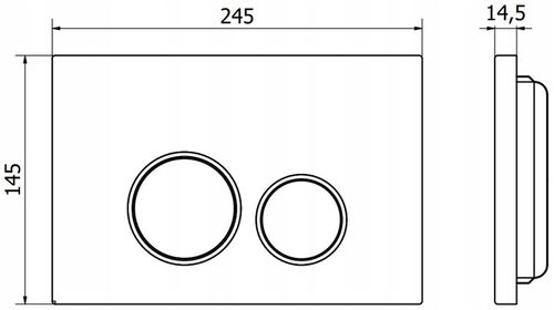 PRZYCISK WC NAPO 05 do GEBERIT UP100 GOLD ZŁOTY SZAMPAŃSKI na Arena.pl