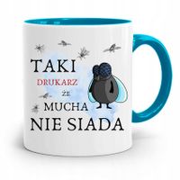 Dla Drukarza Kubek Błękitny Na Prezent Na Urodziny