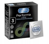 DUREX Performa Prezerwatywy z Benzokainą Przedłużające Stosunek 3szt